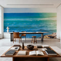 Serene Sea Mural Wallpaper - Blue Tone - room preview 05