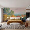 Two Women by the Shore, Mediterranean Mural Wallpaper - room preview 05