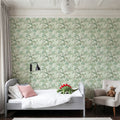 Climbing Wisteria, Sage Mural Wallpaper - room preview 05