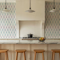 Ocean Waves White Mural Wallpaper - room preview 05