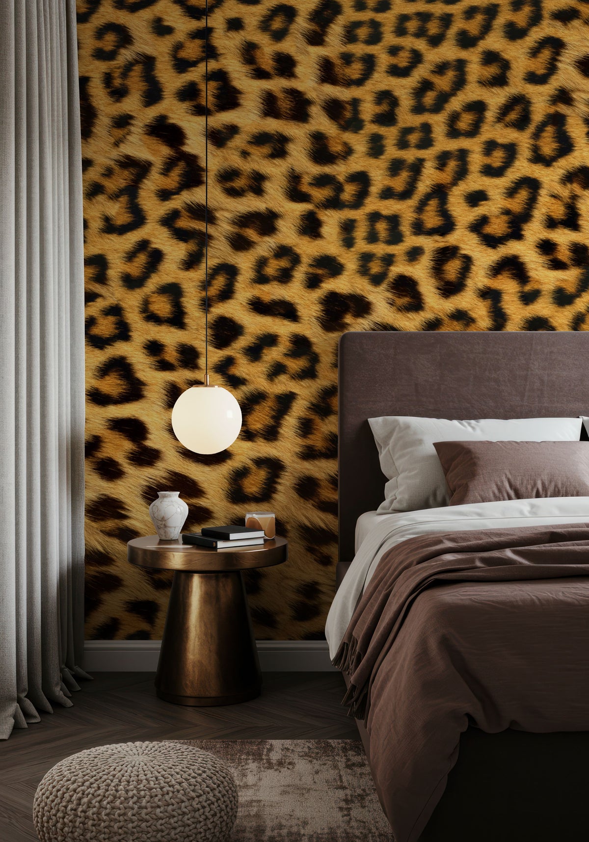 Leopard Mural Wallpaper - room preview 05