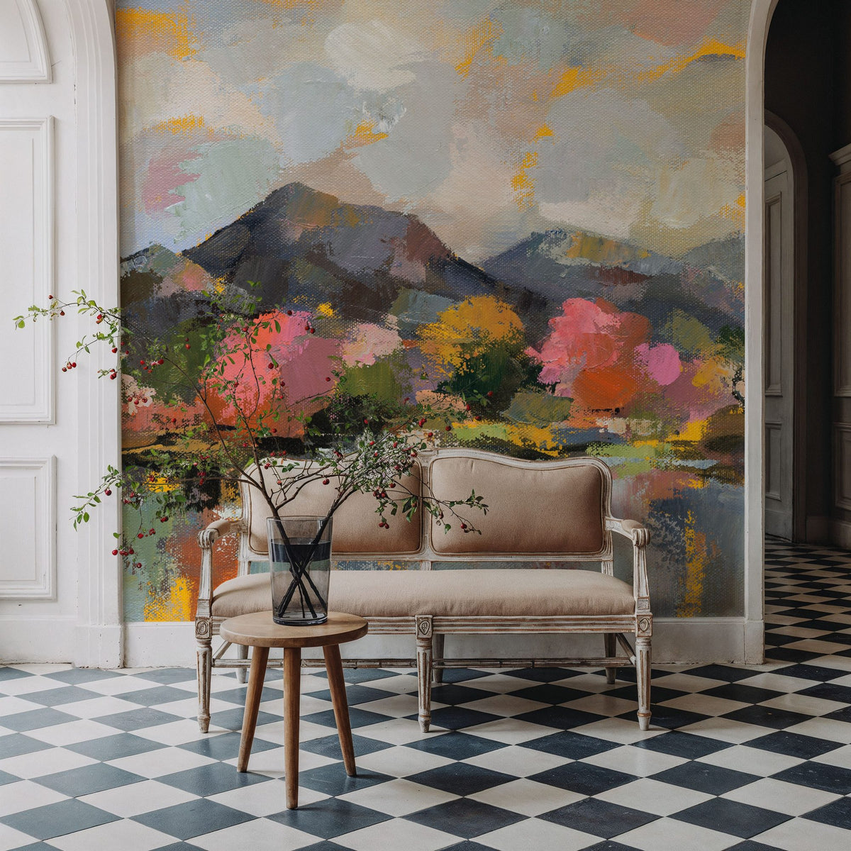 Sunset in April Mural Wallpaper - room preview 05