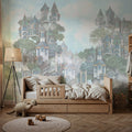 Treehouse Neighborhood Fade Mural Wallpaper - room preview 05