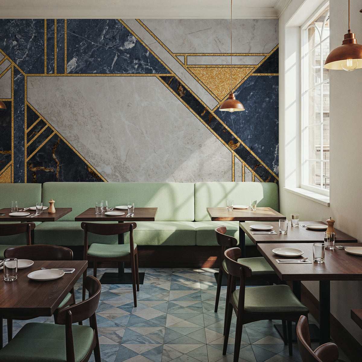 Dunand Stone Mural Wallpaper - room preview 05