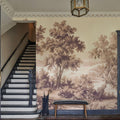 Pastoral Toile, Maple Beige Mural Wallpaper - room preview 05