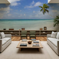 Atoll Beach Mural Wallpaper - room preview 05