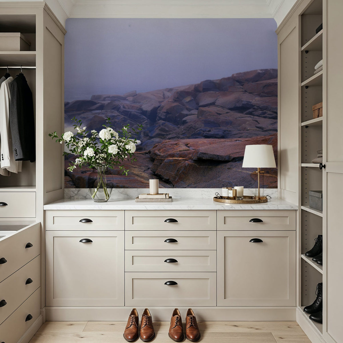 Peggy's Cove Lighthouse Mural Wallpaper - room preview 05