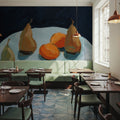 Pear and Orange Mural Wallpaper - room preview 05