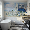 Beach Time Baskets Mural Wallpaper - room preview 05