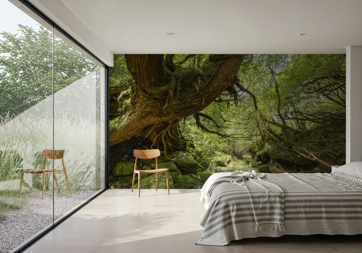 Shiratani Unsuikyo Valley Stream Mural Wallpaper - room preview 05