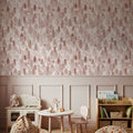 Forest Cabins, Terracotta Mural Wallpaper - room preview 05