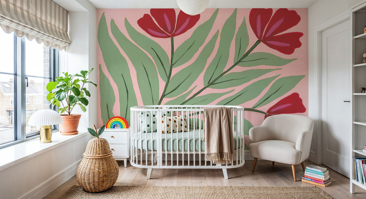 Botanical Bliss III Mural Wallpaper - room preview 05
