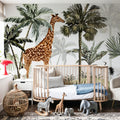 The Giraffes Paradise Mural Wallpaper - room preview 05