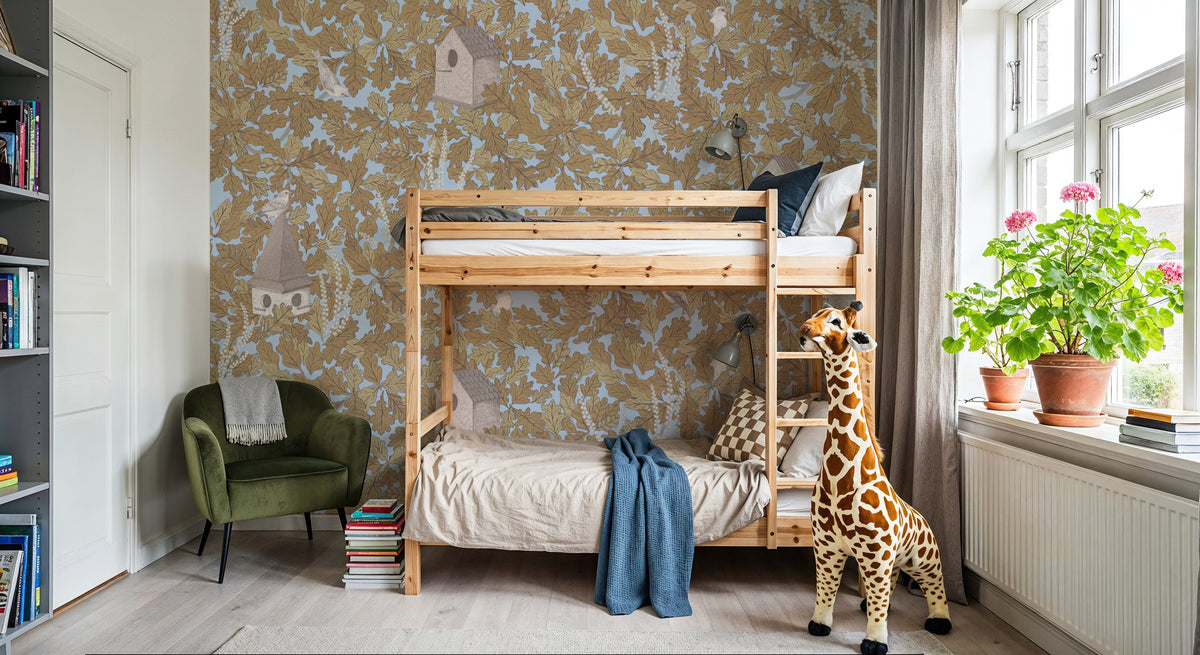 Bird House Oak, Autumn Mural Wallpaper - room preview 05