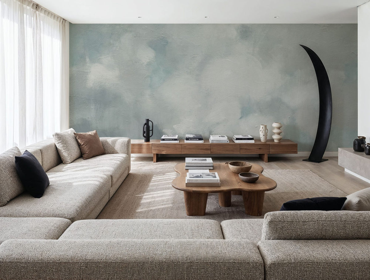 Stormy Cloudscape Mural Wallpaper - room preview 05