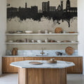 Warrington England Skyline Concrete Mural Wallpaper - room preview 05