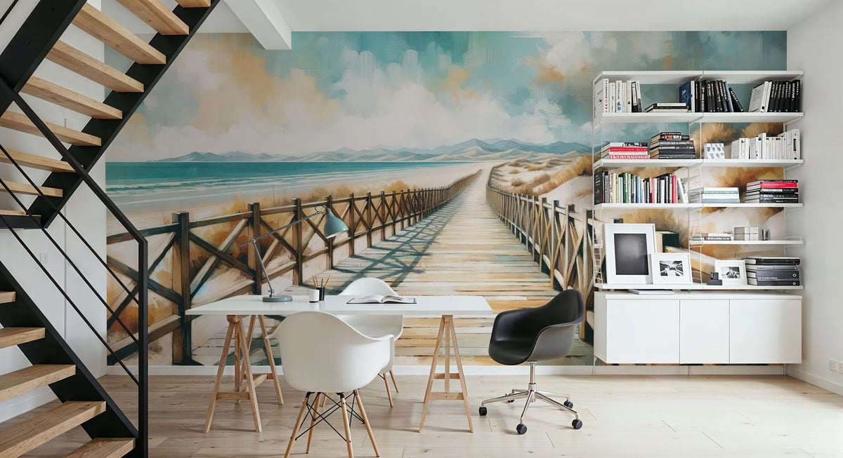 Secluded Beach Mural Wallpaper - room preview 05