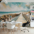Secluded Beach Mural Wallpaper - room preview 05