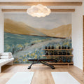 Flowers Along the Path Mural Wallpaper - room preview 05