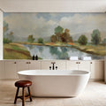 River and Clouds Mural Wallpaper - room preview 05