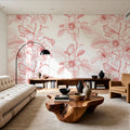 Blooming Magnolia Mural Wallpaper - room preview 05