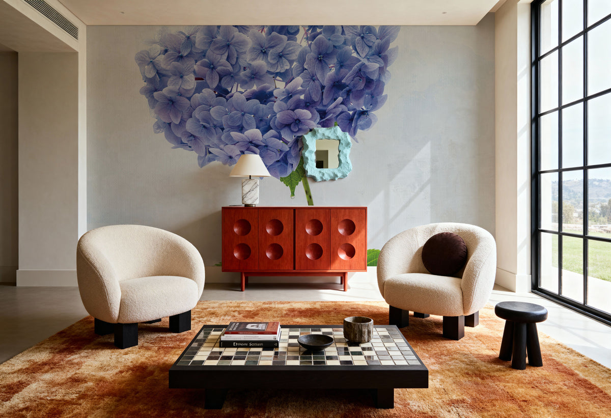 Cape Cod Hydrangea Mural Wallpaper - room preview 05