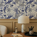 Ocean Miracles, Blue Mural Wallpaper - room preview 05