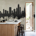 San Francisco Skyline Concrete Mural Wallpaper - room preview 05
