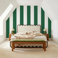 Circus Stripes, Salamander Green Mural Wallpaper - room preview 05