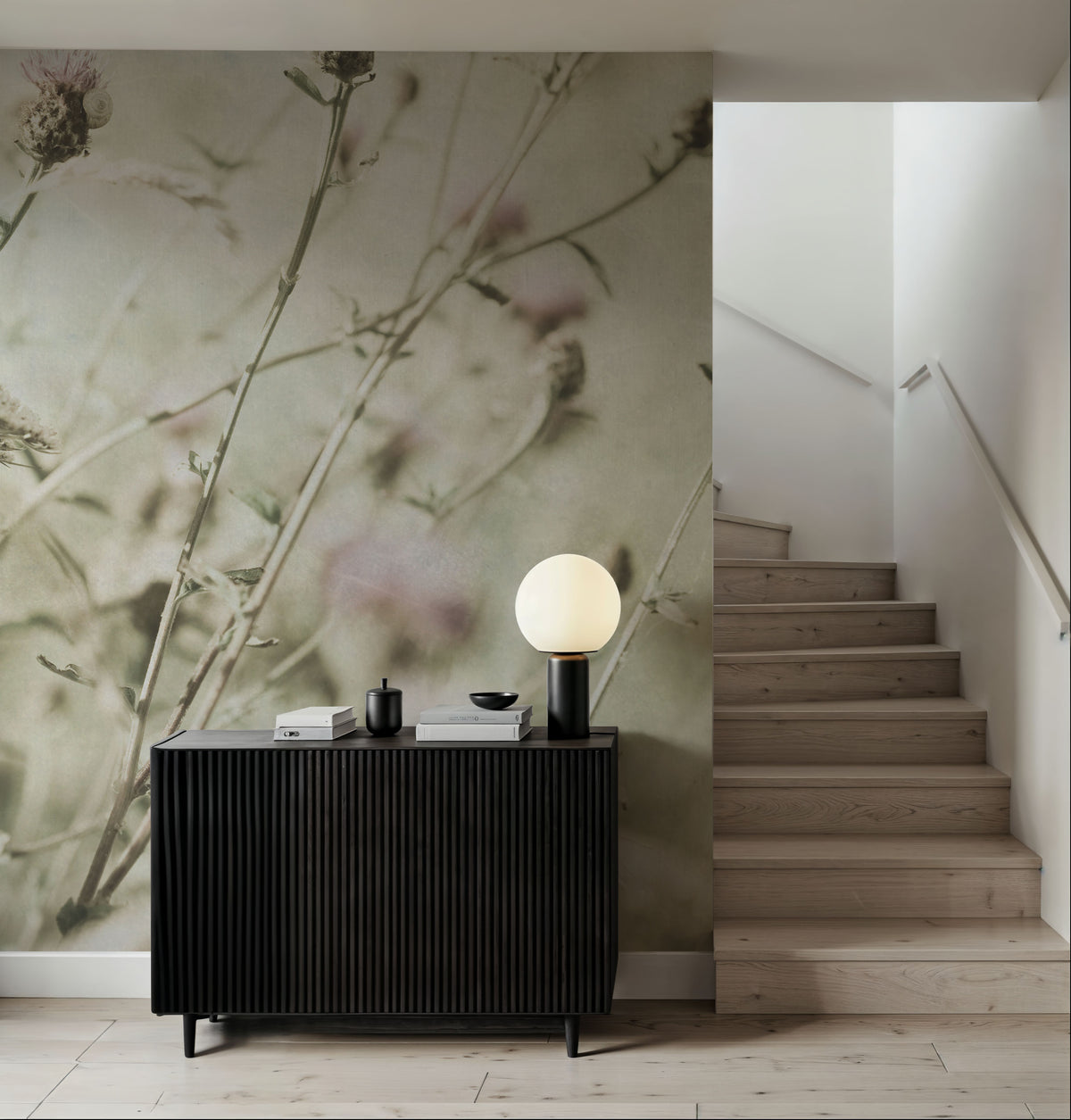 Wild Flowers II Clean Mural Wallpaper - room preview 05