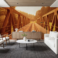 Rustic Railway Bridge Mural Wallpaper - room preview 05
