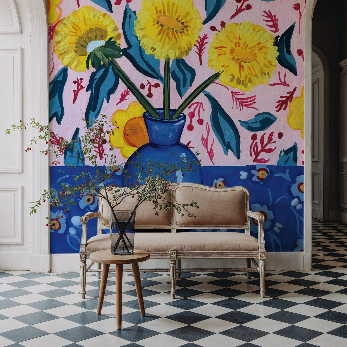 Dandilions Mural Wallpaper - room preview 05