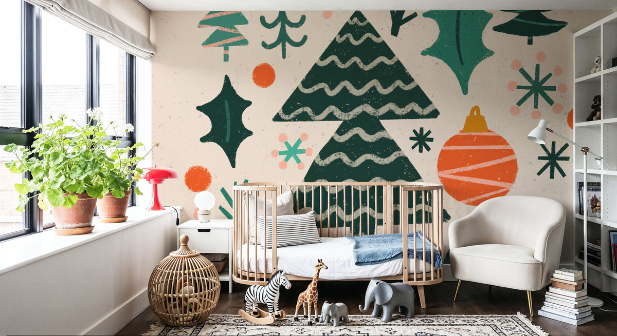 Warm Wishes IV Mural Wallpaper - room preview 05