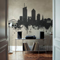 Lyon France Skyline Concrete Mural Wallpaper - room preview 05