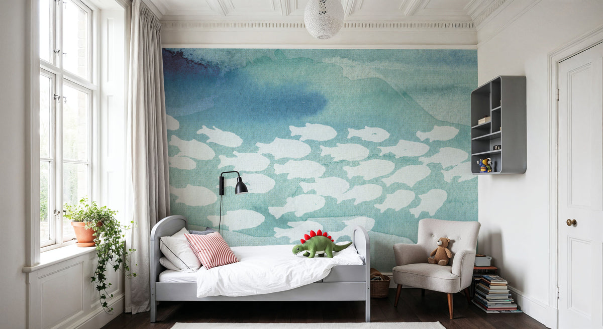 Sea Life II Mural Wallpaper - room preview 05