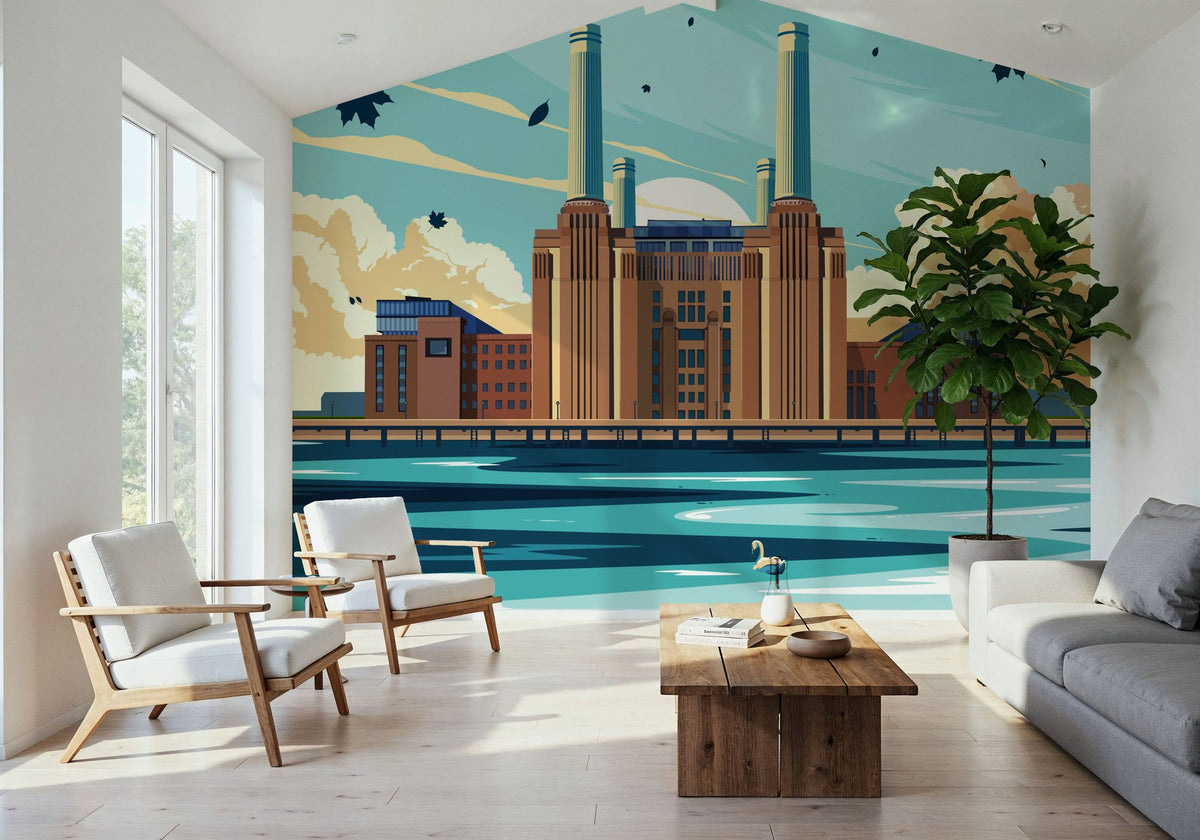 Travel Battersea Mural Wallpaper - room preview 05