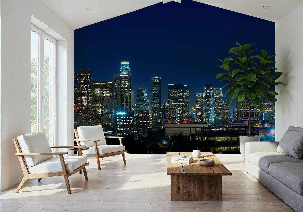 Downtown LA Mural Wallpaper - room preview 05
