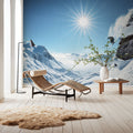 Skiing Dreams Mural Wallpaper - room preview 05