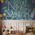 Happy New Year Mural Wallpaper - room preview 05