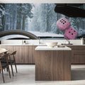 Winter Drive Dice Mural Wallpaper - room preview 05