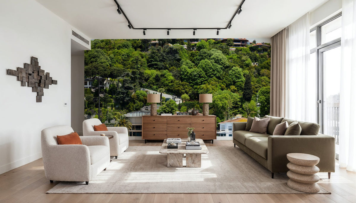 Lakeside Village Retreat Mural Wallpaper - room preview 05