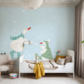 Ducks in the Snow V Mural Wallpaper - room preview 05