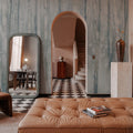 Birches in Winter Blue Gray Mural Wallpaper - room preview 05
