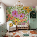 Midsummer Meadow Mural Wallpaper - Red Tone - room preview 05