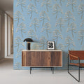 Forest Trees, Ice Blue Mural Wallpaper - room preview 05