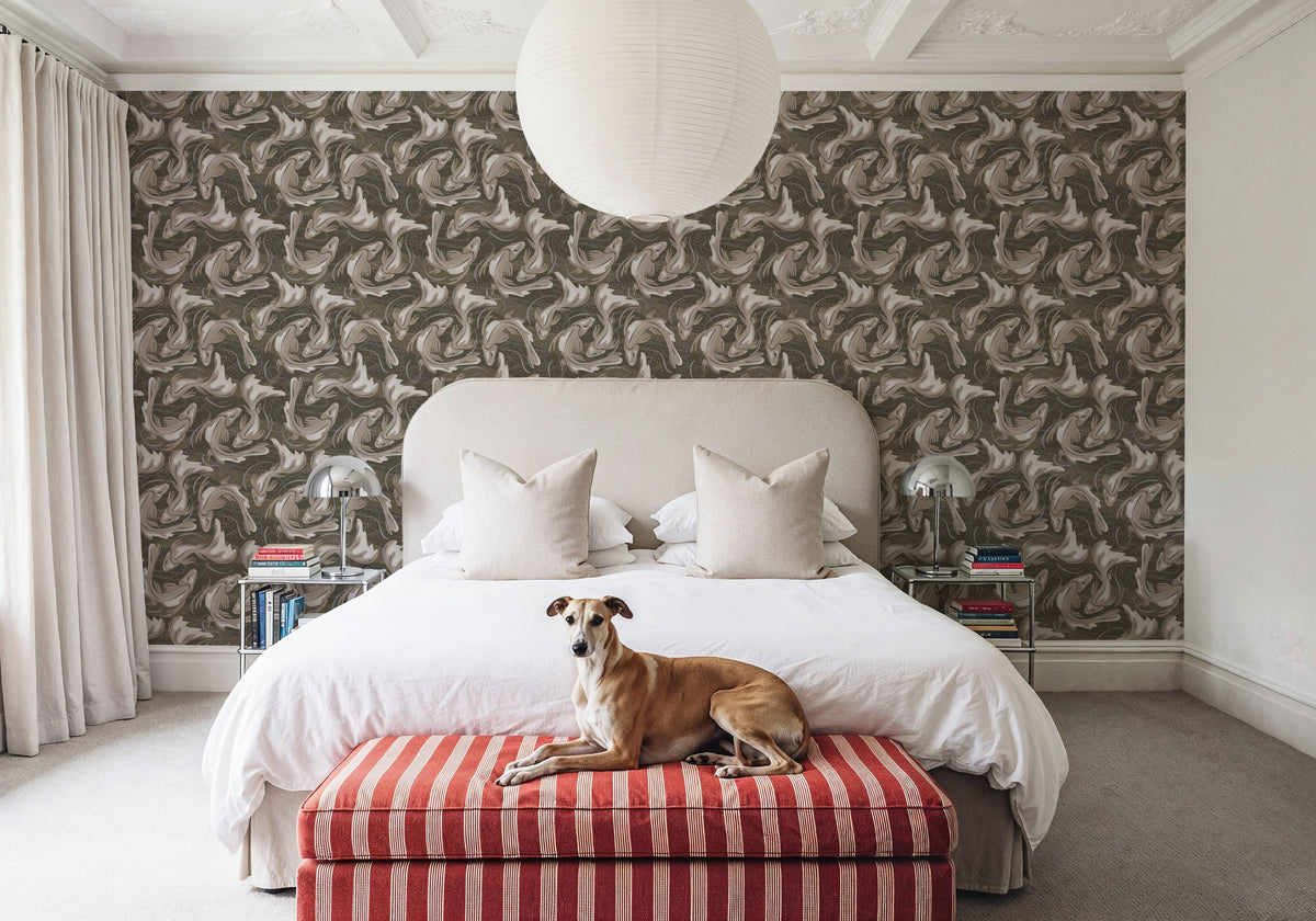 Koi Fish, Sand Mural Wallpaper - room preview 05