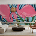 Flamingo Happy Hour I Mural Wallpaper - room preview 05