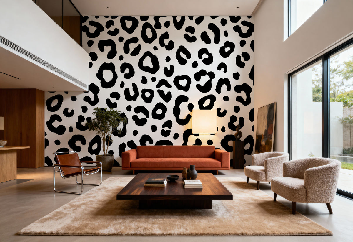 Wild Leopard Mural Wallpaper - room preview 05