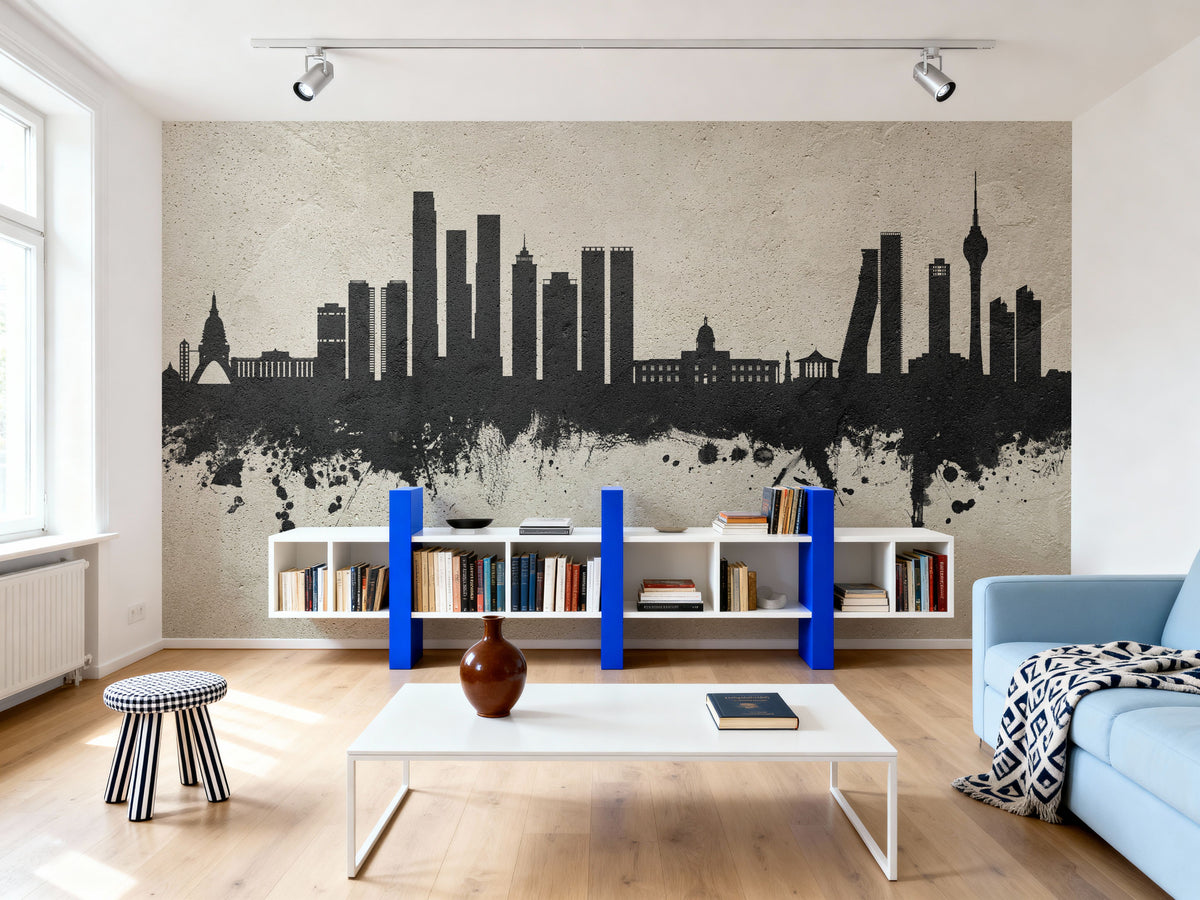 Colombo Sri Lanka Skyline Concrete Mural Wallpaper - room preview 05