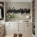 Lisbon Portugal Skyline Concrete Mural Wallpaper - room preview 05